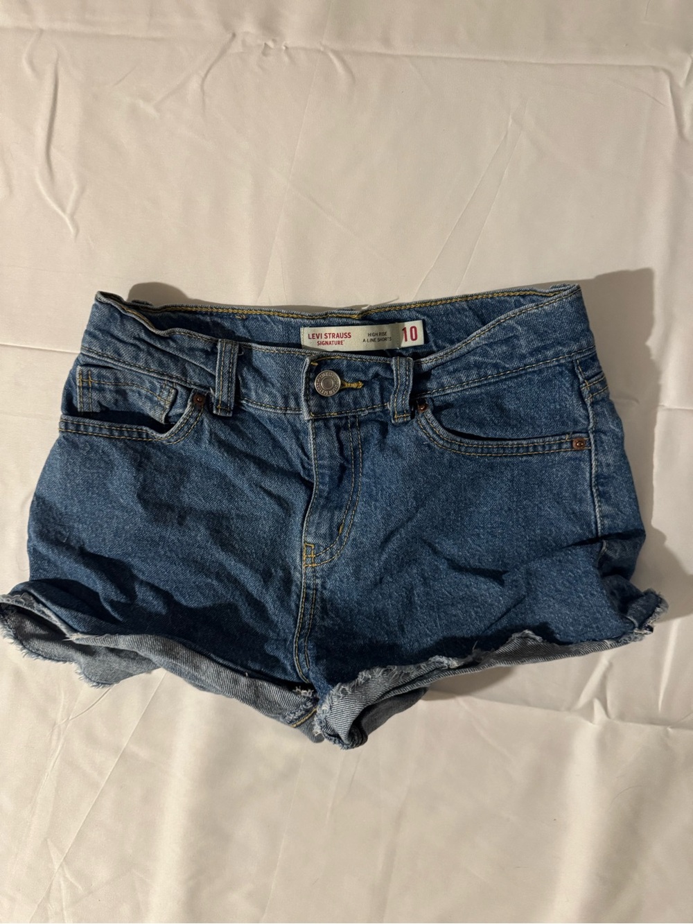 Levi's Women's Blue Denim Cutoff Shorts